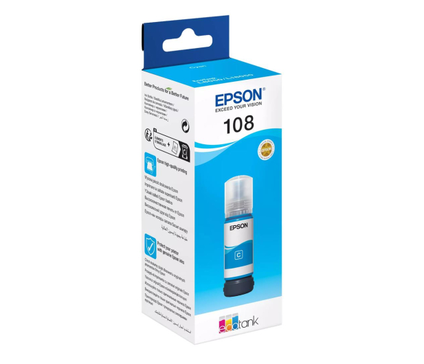 EPSON 108 EcoTank cyan 70 ml C13T09C24A - 1292915 - zdjęcie